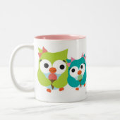 Summer Owls Tweekleurige Koffiemok (Links)
