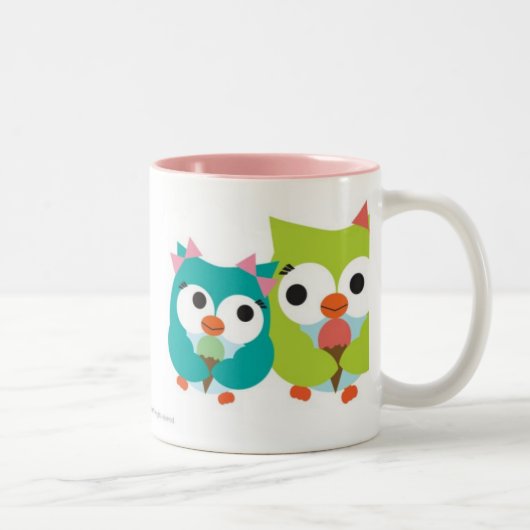 Summer Owls Tweekleurige Koffiemok (Rechts)