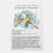 Summer Oyster Roast | Recipe Heirloom Tea Towel Theedoek (Verticaal)