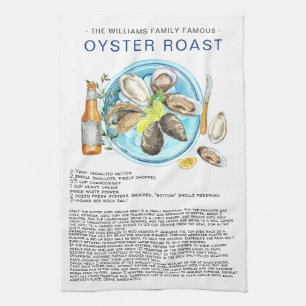 Summer Oyster Roast   Recipe Heirloom Tea Towel Theedoek