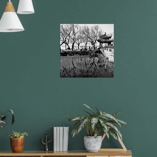 Summer Palace B&W Poster (Woonkamer 1)