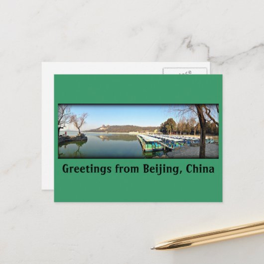 Summer Palace Boats Briefkaart (Voorkant / Achterkant in situ)