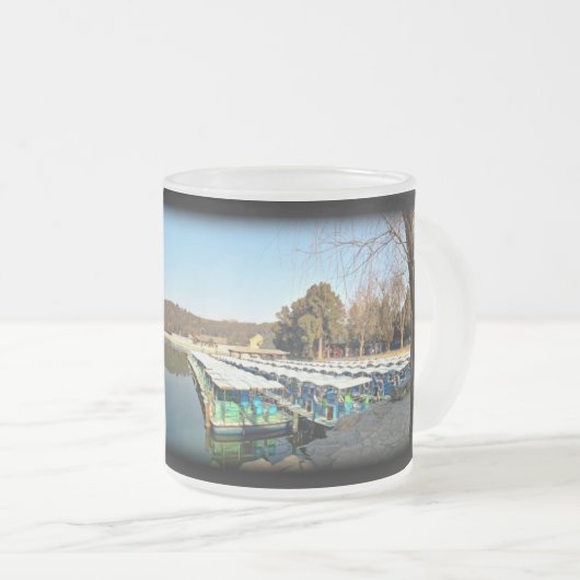 Summer Palace Boats Matglas Koffiemok (Voorkant rechts)