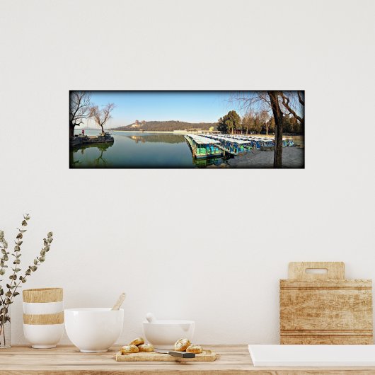 Summer Palace Boats Poster (Keuken)