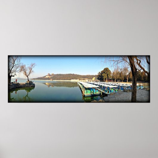 Summer Palace Boats Poster (Voorkant)