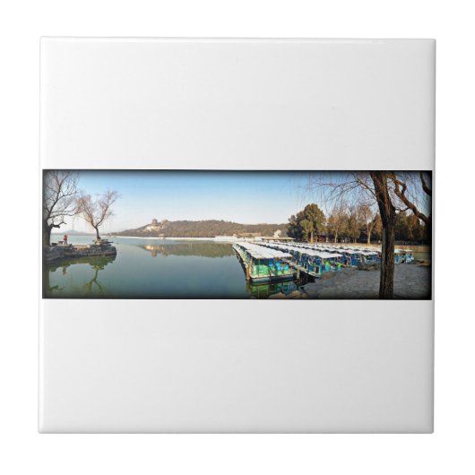 Summer Palace Boats Tegeltje (Voorkant)