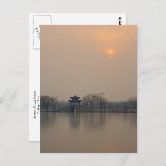Summer Palace Sunset Briefkaart (Voorkant / Achterkant)