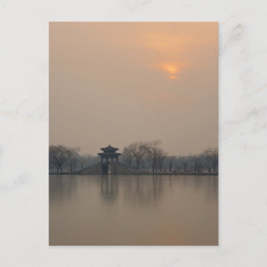 Summer Palace Sunset Briefkaart (Voorkant)