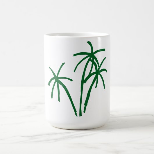 Summer Palm Tree Coffee Mok (Center)