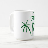 Summer Palm Tree Coffee Mok (Voorkant links)