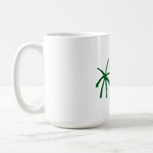 Summer Palm Tree Coffee Mok (Links)