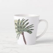 Summer Palm Tree en Sunset Doodle Art Latte Mok (Rechts)