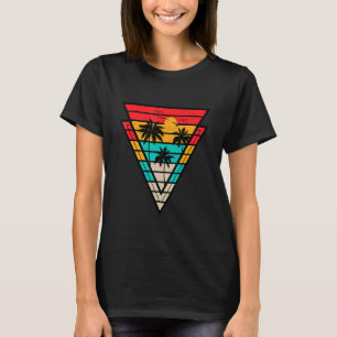 Summer Palm Trees Retro Tropical Beach Sun T-shirt