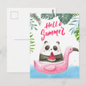 Summer Panda Briefkaart (Voorkant / Achterkant)