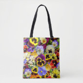 Summer Pansies Canvas tas (Voorkant)