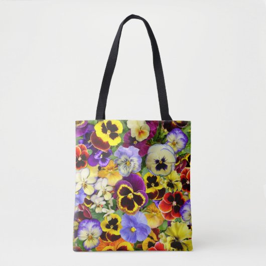 Summer Pansies Canvas tas (Voorkant)