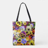 Summer Pansies Canvas tas (Achterkant)