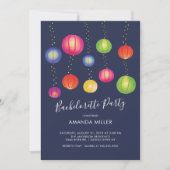 Summer Paper Lantern Bachelorette Party Invitation Kaart (Voorkant)