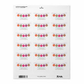 Summer Paper Lantern Etiket (Full Sheet)