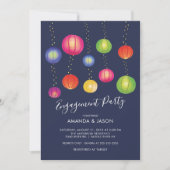 Summer Paper Lanterns verlovingsfeest uitnodiging (Voorkant)