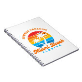 Summer Paradise Miami Beach Florida-Sunset-Palms Notitieboek (Rechterzijde)