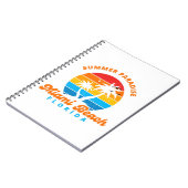 Summer Paradise Miami Beach Florida-Sunset-Palms Notitieboek (Linkerzijde)
