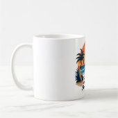Summer Paradise Mode Retro Beach Mug Koffiemok (Links)