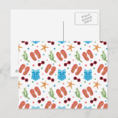 Summer Paradise Pattern Briefkaart (Voorkant / Achterkant)