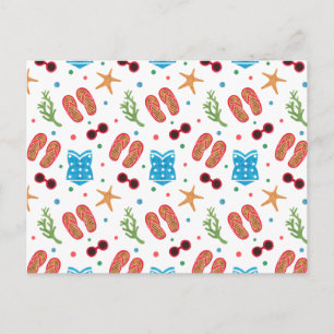 Summer Paradise Pattern Briefkaart