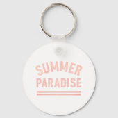 Summer Paradise T-Shirt - Pastel Styl Sleutelhanger (Voorkant)