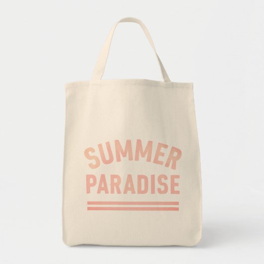 Summer Paradise T-Shirt - Pastel Styl Tote Bag (Voorkant)