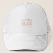 Summer Paradise T-Shirt - Pastel Styl Trucker Pet (Voorkant)