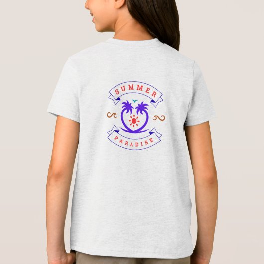 Summer Paradise Tri-Blend Shirt (Achterkant)