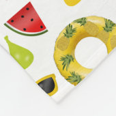 Summer Party Beach Fun Pattern Fleece Deken (Hoek)