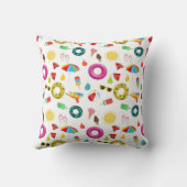 Summer Party Beach Fun Pattern Kussen (Achterkant)