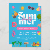 Summer Party Beach Kaart (Voorkant / Achterkant)