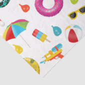 Summer Party Beach Pool Fun Pattern Tissuepapier (Detail)