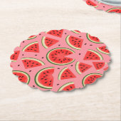 Summer Party Cardboard Coasters - Set of 6 Kartonnen Onderzetters (Gekanteld)