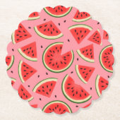Summer Party Cardboard Coasters - Set of 6 Kartonnen Onderzetters (Voorkant)