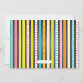 Summer Party Chalkboard Fun in Sun Invitation Kaart (Achterkant)