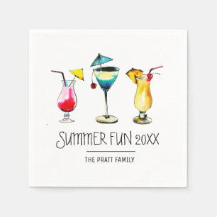 Summer Party Cocktail Drink Servet