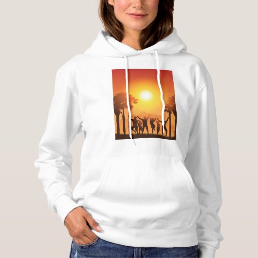 Summer Party Dancing Womens Hoodie (Voorkant)