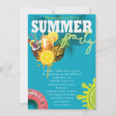 Summer Party Fun Kaart (Voorkant)