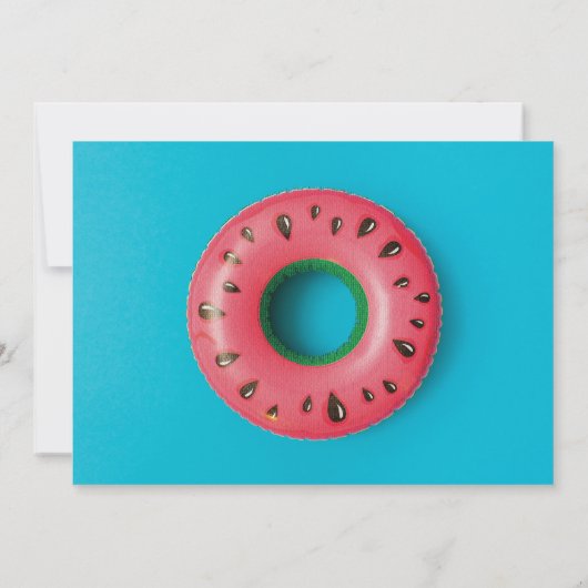 Summer Party Fun ontwerp Kaart (Achterkant)