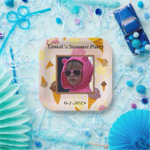 Summer party ice cream papieren bordje (Feest)