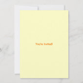 Summer Party Invite - Heldere, warme zonnige kleur Kaart (Achterkant)