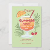 Summer Party Kaart (Voorkant)