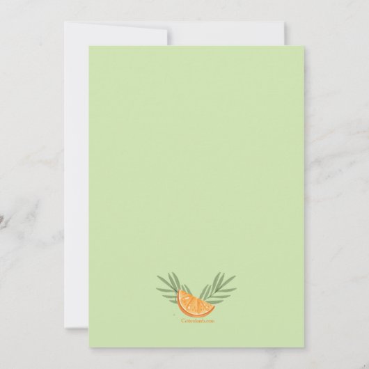 Summer Party Kaart (Achterkant)