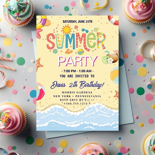 Summer Party Kaart