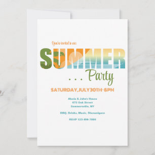 Summer Party Kaart